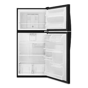 18.25 cu. ft. Top Freezer Built-In and Standard Refrigerator in Black