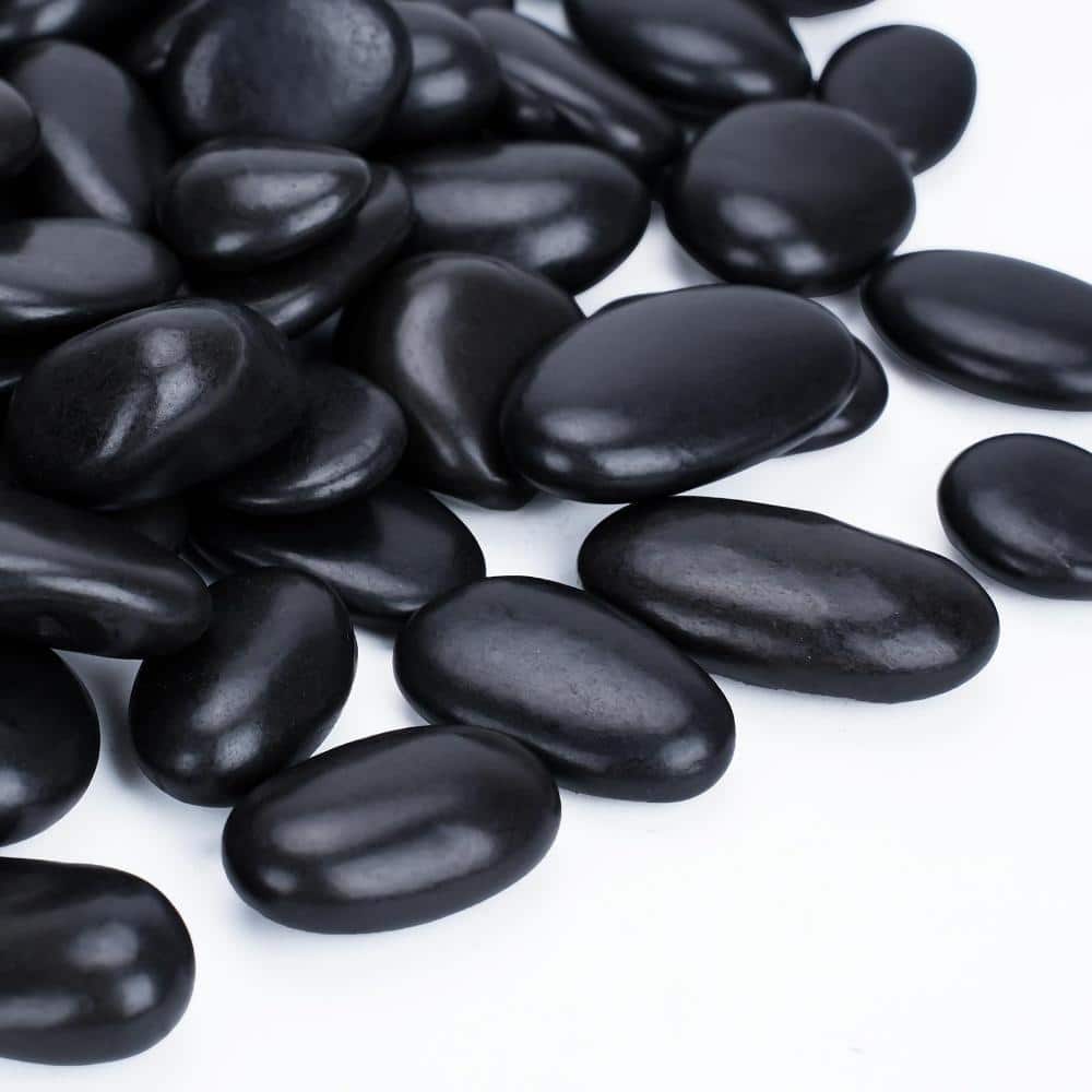 15 lb Black Stone Decorative River Rocks 1 in. to 2 in. for Planters, Walkways and Yard price history on PriceWatchPro