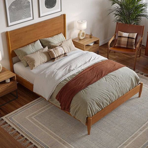 AFI Pasadena Light Toffee Natural Bronze Solid Wood Frame Full Low