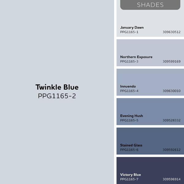 Glidden Essentials PPG1165-2 Twinkle Blue Flat Exterior