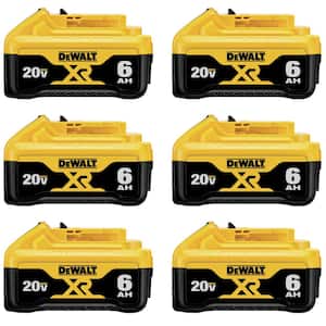 20V MAX Premium Lithium-Ion 6.0Ah Battery-Pack (6-Pack)