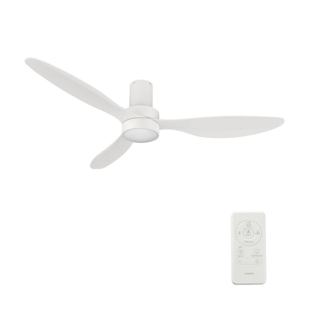 Carro Home Pioneer 4.75 1-Gang Modern Plastic Ceiling Fan Smart Switch in White