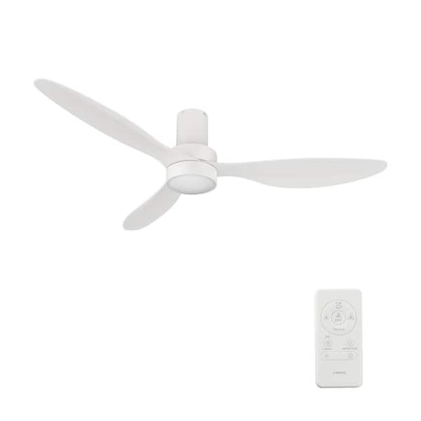 CARRO Xander 52 in. Color Changing Integrated LED Indoor White 10-Speed DC Ceiling Fan with Light Kit and Remote Control