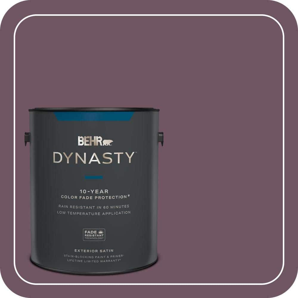 1 gal. #S110-7 Exotic Eggplant Satin Enamel Exterior Stain-Blocking Paint & Primer price history on PriceWatchPro