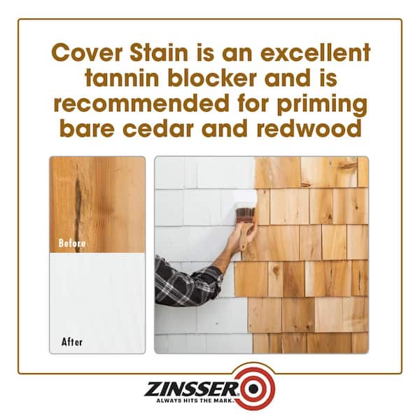 Zinsser Cover Stain 1 qt. White Oil-Based Interior/Exterior Primer 