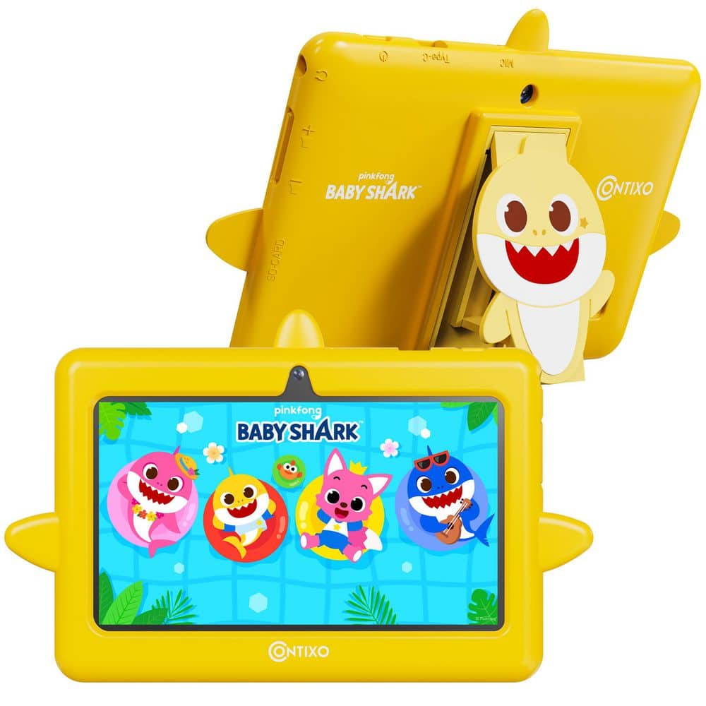A8 7 in. Baby Shark Kids Learning Tablet 32GB with 8 Pinkfong Apps, Google Family Link Parental Controls, Yellow price history on PriceWatchPro