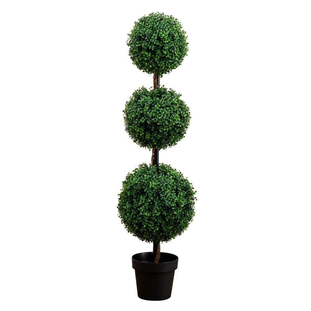 4 ft. Artificial Triple Ball Boxwood Topiary Tree (Indoor/Outdoor) price history on PriceWatchPro