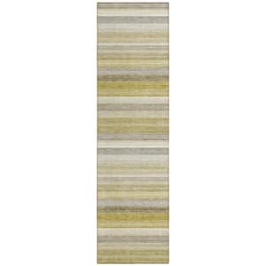 Chantille ACN535 Wheat 2 ft. 3 in. x 7 ft. 6 in. Machine Washable Indoor/Outdoor Geometric Runner Rug
