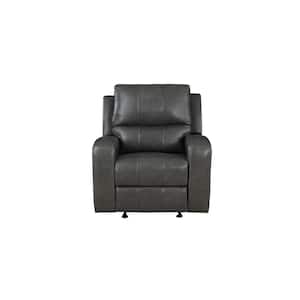New Classic Furniture Linton Gray Leather Glider Recliner