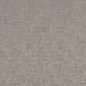Brasswick  - Meandering - Gray 24 oz. Polyester Pattern Installed Carpet