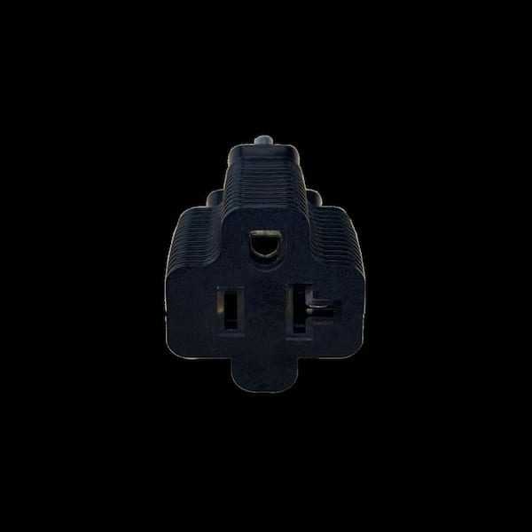 Commercial Electric Plug Adapter 15 Amp Plug to 20 Amp T-Blade