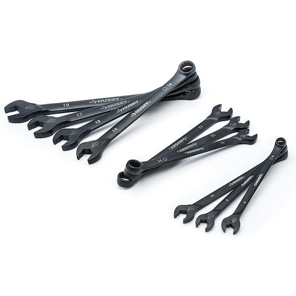 Husky - Metric Long-Pattern Universal Combination Wrench Set (10-Piece)