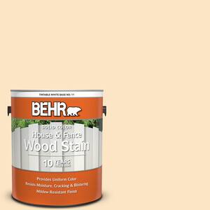 BEHR 1 gal. #340C-2 Havana Cream Solid Color House and Fence Exterior ...