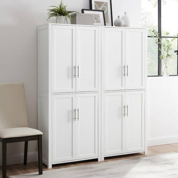 Savannah White Food Pantry (Set of 2)