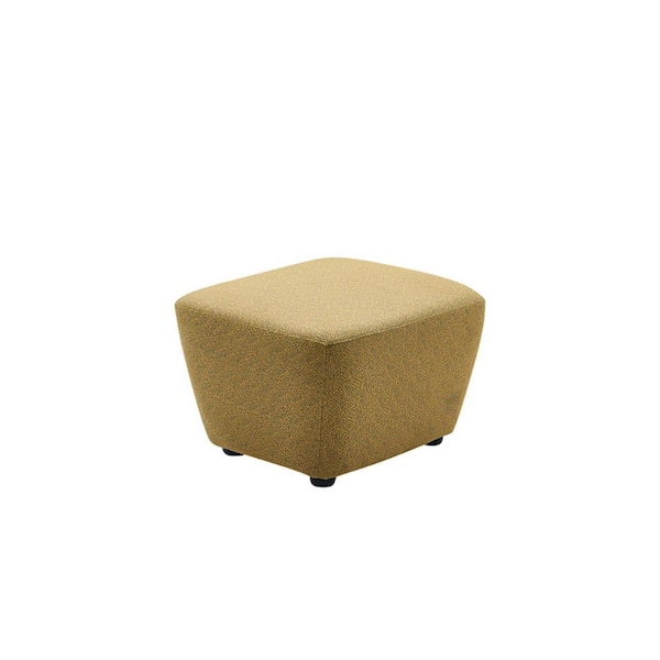 Boyel Living Beautiful Ottoman Tan and Cream Tweed