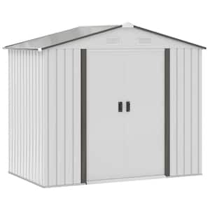 Majestic 7 ft. W x 4 ft. D Metal Shed with Double Sliding Doors (30 sq. ft.)