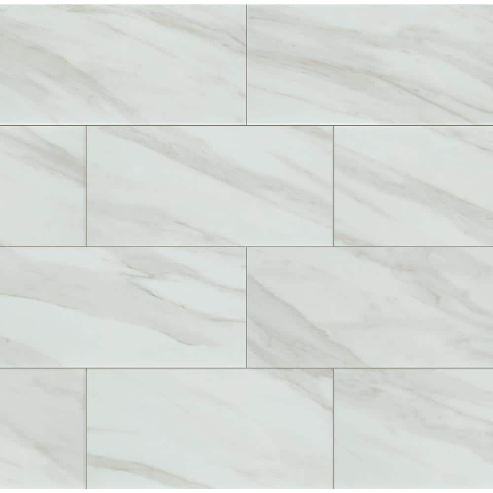 Home Decorators Collection Kolasus Polished 12 in. x 24 in. Porcelain Stone  Look Floor and Wall Tile (16 sq. ft./Case) NHDKOLWHI1224P - The Home Depot