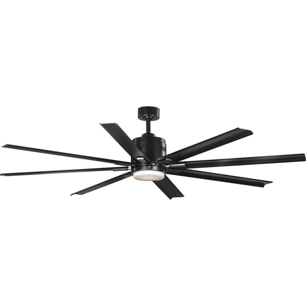 Progress Lighting Vast 72 in. Indoor/Outdoor Integrated LED Black Mid-Century Modern Ceiling Fan with Remote for Living Room and Bedroom P2550-3130K Sansujyuku sansujyuku.com