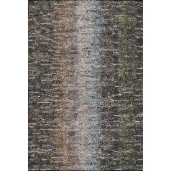 Mayfield Premium Machine Washable Abstract AMF2318 Granite 10 ft. x 14 ft. Area Rug
