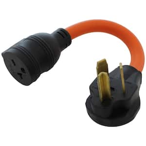 1 ft. 30 Amp 3-Prong Dryer Plug to 6-15/20 Outlet with 20 Amp Breaker