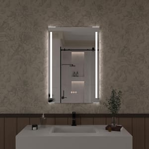 Spring 24 in. W x 36 in. H Rectangular Frameless LED Wall Bathroom Vanity Mirror