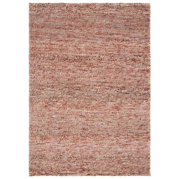 SAFAVIEH Bohemian Natural/Pink 6 ft. x 9 ft. Gradient Solid Color Area Rug