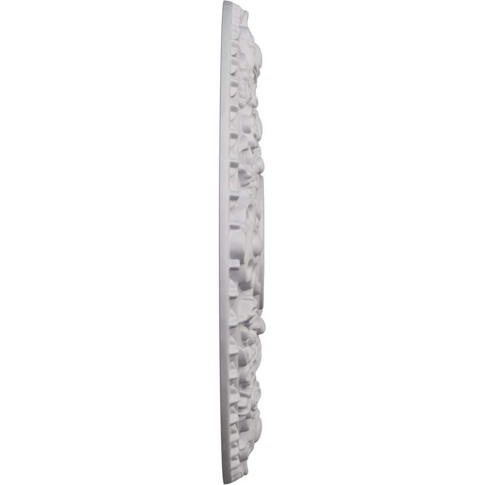 Ultra Pure White 18" Polyurethane Rose Ceiling Medallion