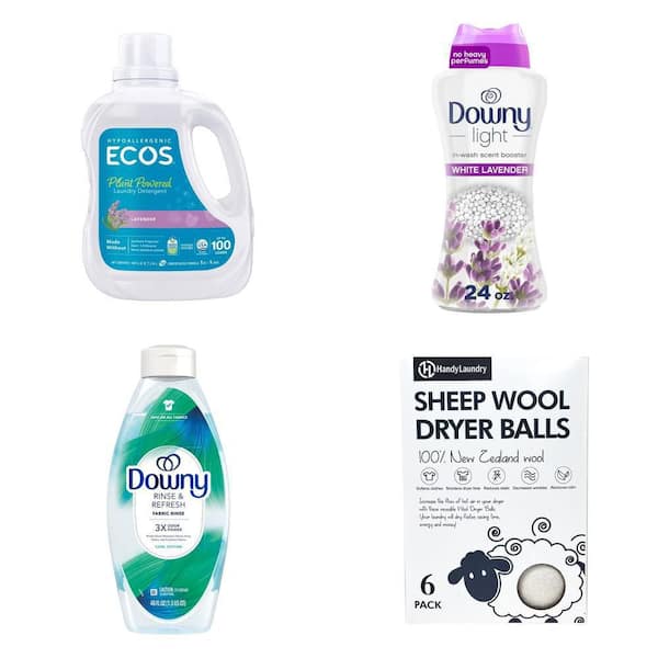 Lavender Laundry Detergent (100 fl. oz.), Scent Beads (24 oz.), Fabric Softener (48 oz.) and Dryer Balls (6-Count) Combo
