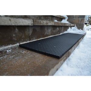 Secure Step-Black 8 in. x 36 in. Recycled Rubber Stair Tread Cover (Set of 3)