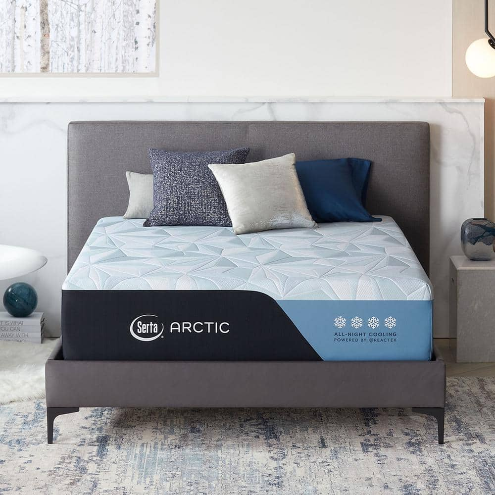 Serta Arctic Premier California King Firm 14.5 in. Mattress Set with 9 ...