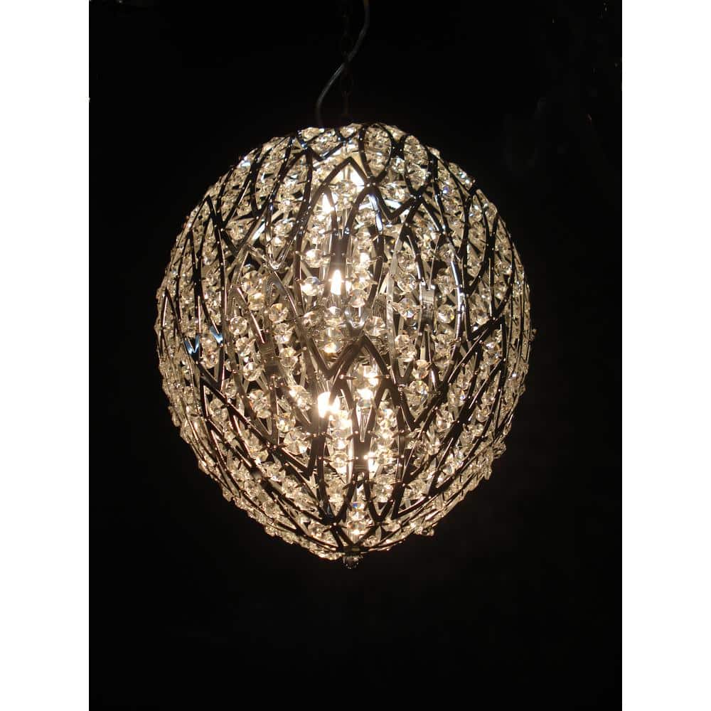 6 light Silver Crystal Empire Chandelier for Foyer with no bulbs included price history on PriceWatchPro