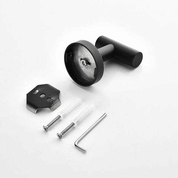 3-Piece Stainless Steel Bathroom Hardware Set with Mounting Hardware in Matte Black