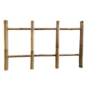 36 in. H x 60 in. L Bamboo Post and Rail Fence