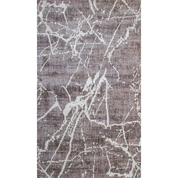 Montrose Beige 9 ft. x 12 ft. (8 ft. 6 in. x 11 ft. 6 in.) Abstract Contemporary Area Rug
