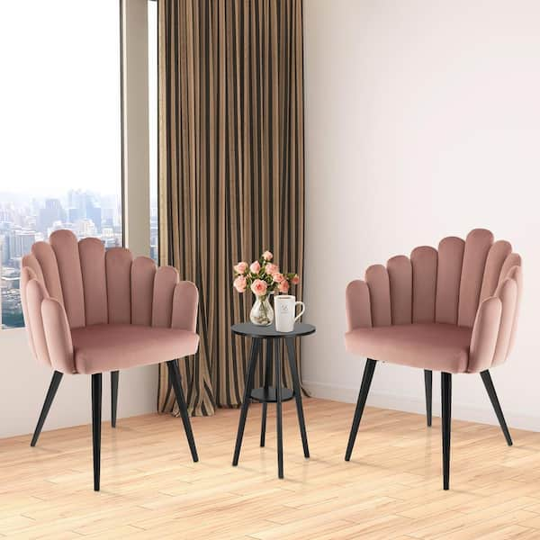 Modern pink dining deals chairs