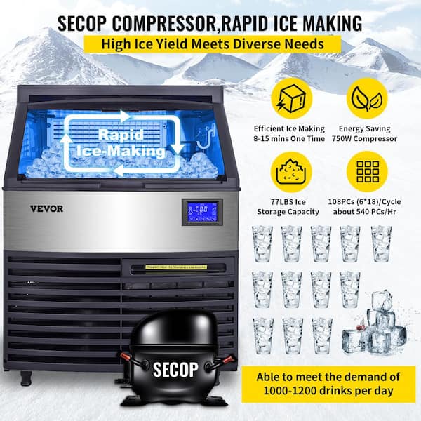 Buy Wilprep 175lb Commercial Ice Maker Machine for Sale – Wilprep Kitchen