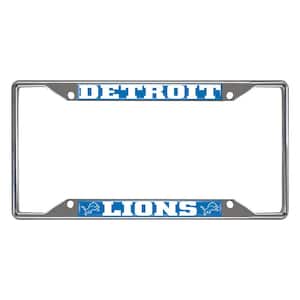 NFL - Detroit Lions Chromed Stainless Steel License Plate Frame