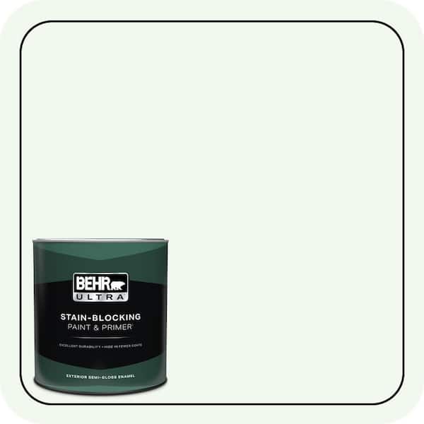 BEHR ULTRA 1 qt. #GR-W05 Unwind Semi-Gloss Enamel Exterior Paint & Primer