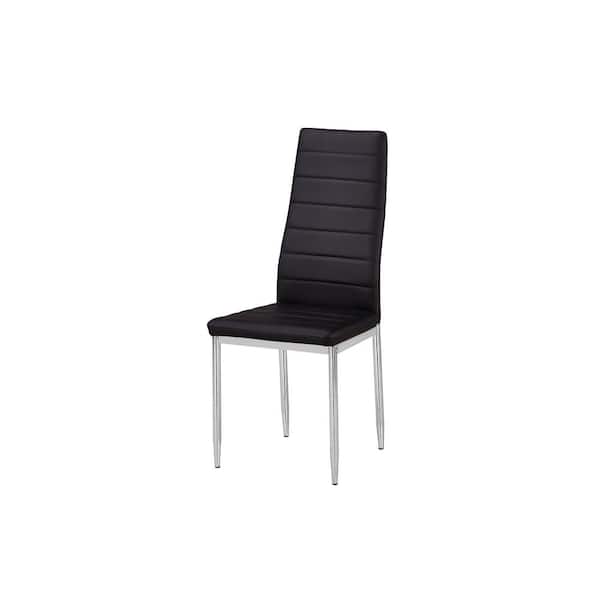 Best Master Furniture Parvati Black Modern Side Chairs (Set of 2)