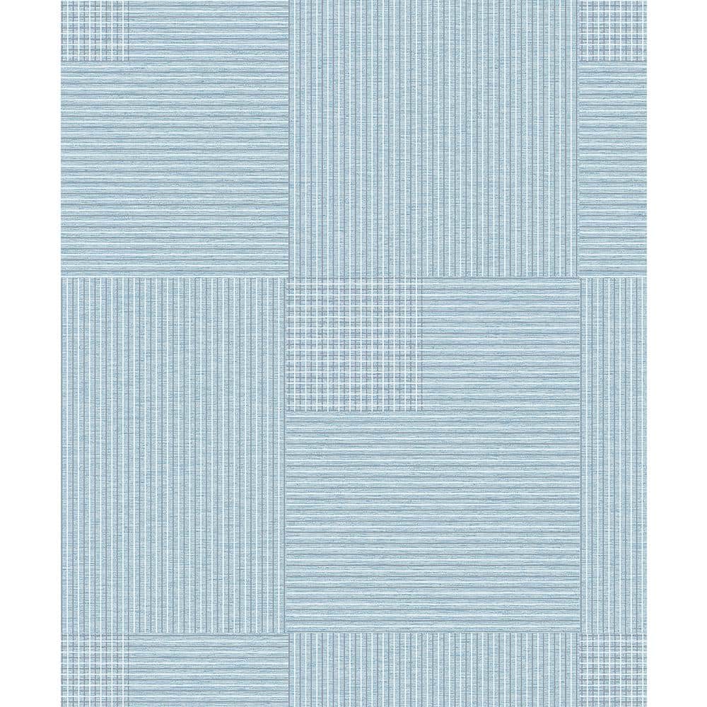 Ronald Blue Squares Paper Strippable Roll (Covers 57.8 sq. ft.)