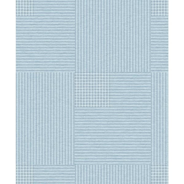 Advantage Ronald Blue Squares Paper Strippable Roll (Covers 57.8 sq. ft.)