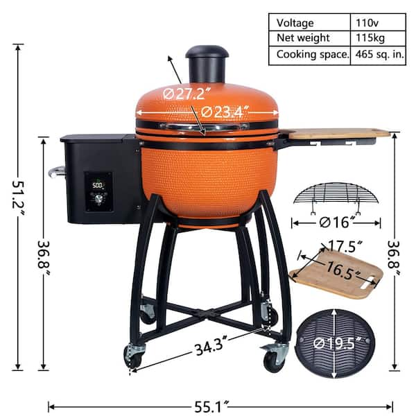 Kamado joe outlet pellet smoker