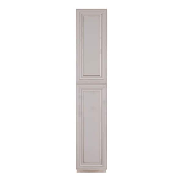 LIFEART CABINETRY Princeton Assembled 18 in. x 90 in. x 27 in. Tall Pantry with 2-Doors in Creamy White