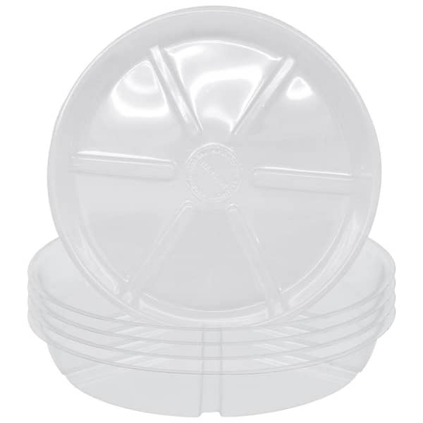 Arcadia Garden Products 10 in. Dia Clear Plastic Saucer (5-Pack)