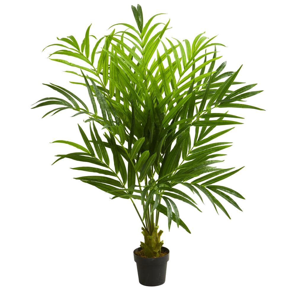 Nearly Natural Indoor 5 Ft Kentia Palm Artificial Tree 5586 The Home Depot