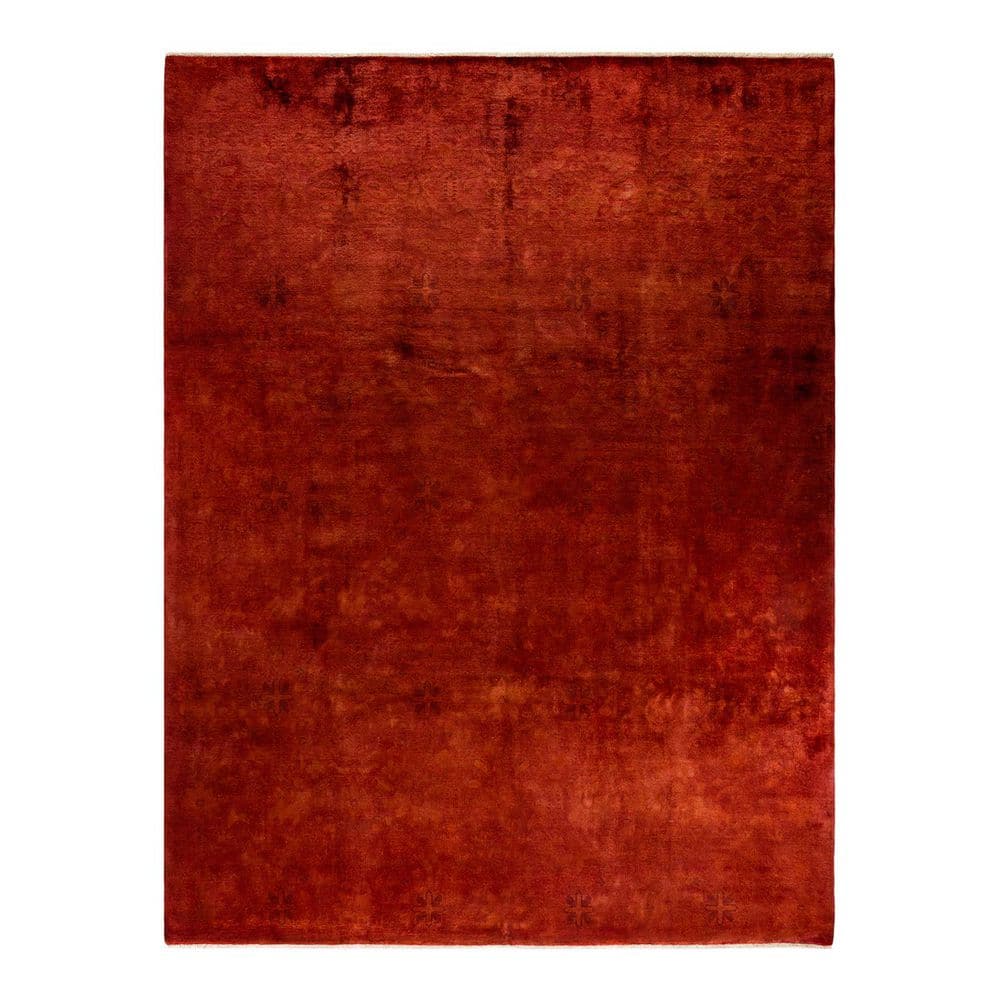 Overdyed Orange 9 ft. 1 in. x 11 ft. 7 in. Wool Indoor Area Rug price history on PriceWatchPro