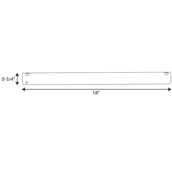 AirPro 18 in. Antique Nickel Ceiling Fan Extension Downrod AirPro 18 in. Antique Nickel Ceiling Fan Extension Downrod