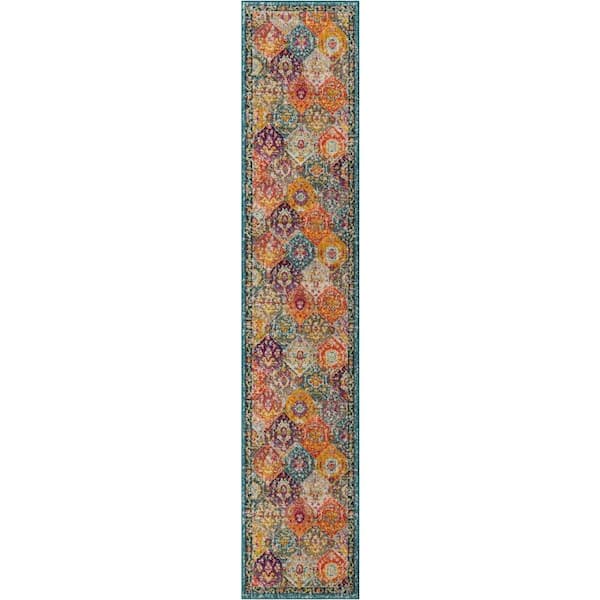 Unique Loom Penrose Blake Multi 2' 7 x 13' 1 Area Rug