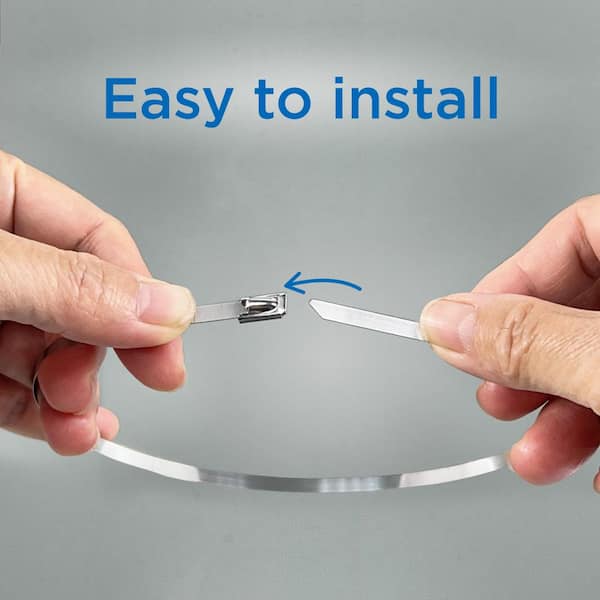 6 in. Stainless Steel Corrosion Resistant UL Certified Cable Zip