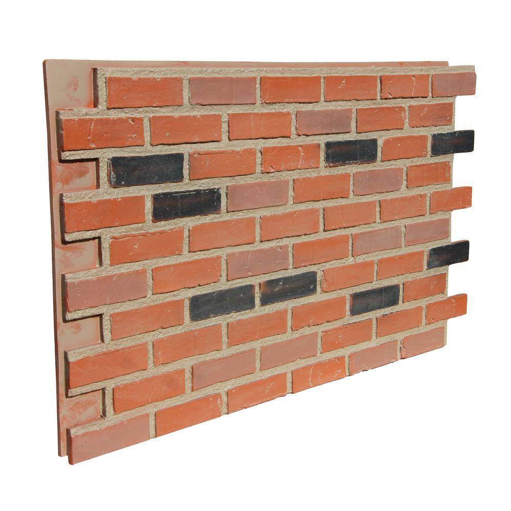 Tritan Bp 43 5 In X 24 In Polyurethane Interlocking Siding Panel In Rusty Amber 44 Rar The Home Depot